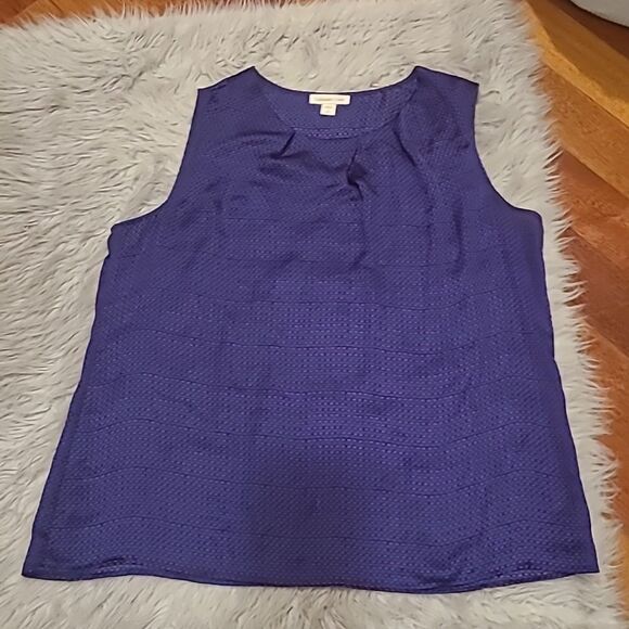 Coldwater Creek Tops - Coldwater creek womens blue and purple polyester flowy tank top‎ size 2x